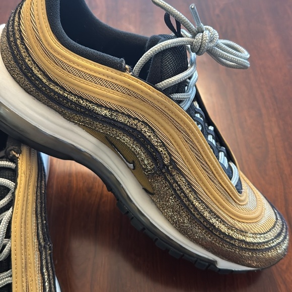 Nike Air Max 97 Woman’s Gold and Black Sneakers - Picture 11 of 12